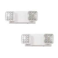 Tanlux Led Emergency Lights With Battery Backup Two Head Adjustable Commercial Emergency Lights Ul Listed Ac 120277V Hardwi