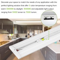 4Ft Ultra Slim Led Wraparound Light With 3 Wattages3 Lumens3 Cct Selectable 55W65W75W 5500Lm6500Lm7500Lm 3000K4000K50