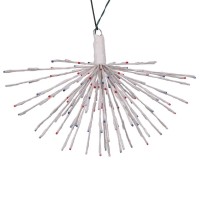 Vickerman 682753160Lt X 24 White Starburst Redwhtblue X21W195 Hanging Christmas Light Star