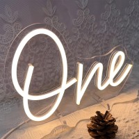 One Year Old Birthday Table Number Neon Sign Desk Lamp Night Light Wedding Letter Led Neon Sign Wedding Table Decorations Neon L