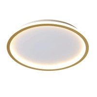 ?????? Ceiling Light, Golden Aluminum Round Lamp Body Embedded Ceiling Light Northern Europe Ultra-Thin And Simple Ceiling Lamp Three-Color Light Adjustable Ceiling Lights Fashion Home Decoration