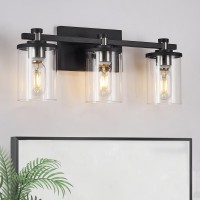 Dadul 3Lights Bathroom Light Fixtures Brushed Nickel Bathroom Vanity Light Fixtures Over Mirror Black Bathroom Wall Sconces F