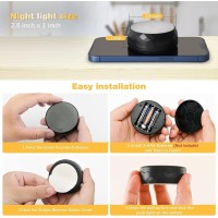 Narundren Puck Lights With Remote 13 Colors Changeable Led Under Cabinet Lighting Push Lights Battery Powered Closet Lights Ti