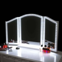 Snpde Led Vanity Mirror Lights For Makeup Dressing Table Vanity Set 13Ft Zigzag Flexible Led Strip Light Kit Mirror Not Includ