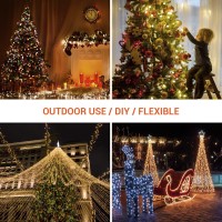 Icrgb Solar Rope Lights Outdoor, 66Ft 200 Led String Lights With Remote, Outdoor Ip67 Waterproof 8 Modes Garden Rope Lights Decorative For Wedding Christmas Halloween Patio Porch Pool