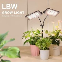 Lbw Plant Grow Light Full Spectrum Dual Heads Desk Plant Light For Indoor Plants Growing Lamp With 3H6H12H Timer 6Level Br