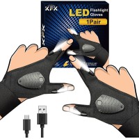 Kfk Fathers Day Gifts From Daughter Led Flashlight Gloves Dad Gifts From Wife Birthday Gifts For Men Father Day Outdoor Fishi