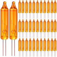 Mudder 200 Count 2.5V Christmas 50/100/150/200 Count Mini Incandescent Wire String Lights Replacement Bulbs Indoor/Outdoor Christmas Lights Decorations For Home Xmas Tree (Orange)