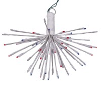 Vickerman 68244980Lt X 16 White Starburst Rdwhtbl Tkl X21W095T Hanging Christmas Light Star