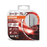 Osram Xenarc Night Breaker Laser D1S, Next Generation, 200% More Brightness, Hid Xenon Bulb, 66140Xnn-Hcb, Duo Box (2 Lamps)