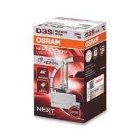 Osram Xenarc Night Breaker Laser D3S, Next Generation, 220% More Brightness, Hid Xenon Bulb, 66340Xnn, Folding Box (1 Lamp), White