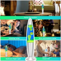 Lazzgan Table Lamp 138Inch Liquid Motion Lamps For Adults Relaxing Soft Light For Kids Mood Night Lights Gifts With Green