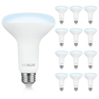 Sigalux Led Flood Lights Indoor, Br30 Led Bulb 100W Equivalent, Dimmable Recessed Light Bulbs 5000K Daylight Can Light Bulbs, E26 Base Bulged Light Bulbs Ul Listed, Pack Of 12