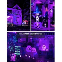 L Lohas Led Halloween Orange Purple Led Light Bulbs Outdoor 4Pack 9W60W Equivalent A19 Orange Purple Colored Light Bulb In