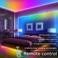 Lmavag Usb Led Light Strip 656Ft Waterproof Led Light Strip Rgb Usb Powered With Remote Control Color Changing Tv Backlights Le