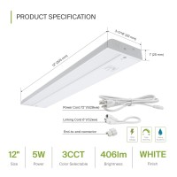 Asd Led Under Cabinet Lighting 12 Inch Hardwired Or Plugin Installation 2700K3000K4000K Hilow Switch Linkable Kitchen Un