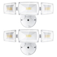 Ustellar 55W Flood Lights Outdoor Switch Controlled Led Flood Light Outdoor 5500Lm 5000K Ip65 Waterproof Exterior Security Lig