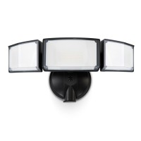 Lutec 55W Led Flood Light Outdoor 5200Lm Security Light With 3 Adjustable Heads Switch Controlled Exterior Outdoor Security Li