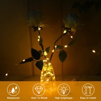 Decute 500Led Christmas Fairy String Lights Copper Wire Dimmable Twinkle Lights Timer With Remote Control, 164Ft Starry Lights With Ul Cerficated Decorative For Party Wedding Bedroom Tree, Warm White