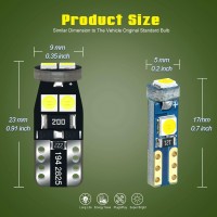 Product specifications Lighting Output T10 bulb is about 320 lumen and T5 bulb is about 200 lumen Working Voltage 916V DC Lifespan 50000 working hours Product features 11 watt dual core 3030SMD chipset 2 360wideangle illumination 3 nonpolarity directly re