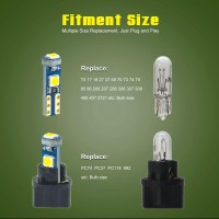 Product specifications Lighting Output T10 bulb is about 320 lumen and T5 bulb is about 200 lumen Working Voltage 916V DC Lifespan 50000 working hours Product features 11 watt dual core 3030SMD chipset 2 360wideangle illumination 3 nonpolarity directly re