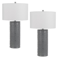 150W 3 Way Castine Ceramic Table Lamp Priced And Sold As Pairs