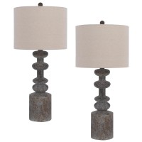 150W 3 Way Blackfoot Resin Table Lamp Priced And Sold As Pairs