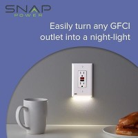 6 Pack Snappower Guidelight 2 For Gfci Outlets Replaces Plugin Night Light Electrical Receptacle Wall Plate With Led Ni