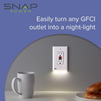 6 Pack Snappower Guidelight 2 For Gfci Outlets Replaces Plugin Night Light Electrical Receptacle Wall Plate With Led Ni