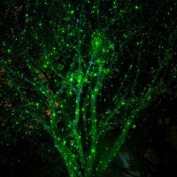 Poeland Garden Lights Moving Laser Christmas Lights Firefly Star Projector For Home And Garden Blue/Green