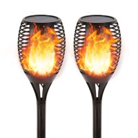 Solar Lights Outdoor Super Large Size 99 Led Solar Tiki Torches With Flickering Flame Waterproof Solar Powered Lights Holida