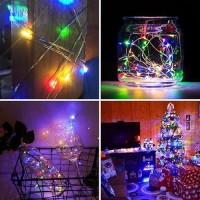 Blingstar Fairy Lights Multicolor Christmas Lights Usb Powered Colored String Lights 2 Pack 33Ft 100 Led Copper Wire Lights For