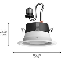 Philips Hue Smart Recessed 4 Inch Led Downlight White And Color Ambiance Colorchanging Light 6 Pack 850Lm Indoor Cont