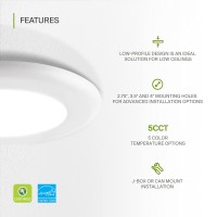 Asd Led Disk Lights 4 Inch 2700K3000K3500K4000K5000K 10W 685Lm Low Profile Dimmable Flush Mount Ceiling Light Surface