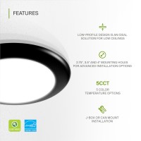 Asd 12 Pack Led Disk Lights 6 Inch 15W 5Cct 2700K5000K 1245Lm Dimmable Flush Mount Ceiling Light Fixture Low Profile Surface