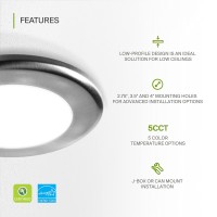 Asd 12 Pack Led Disk Lights 4 Inch 10W 5Cct 2700K5000K 685Lm Dimmable Flush Mount Ceiling Light Fixture Low Profile Surface