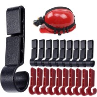 Jlblnhw 20 Pack Helmet Clips For Headlamp, Hardhat Headlamp Accessory, Hard Hat Accessories, Headlamp Hook, Hard Hat Light Clips, Easily Mount Headlamp On Narrow-Edged Helmet