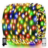 Orahon Christmas Lights 500Led 164Ft Outdoor Indoor Fairy Lights For Bedroom Twinkle String Lights Waterproof With Remote 8 Modes Memory Timer Plug In Green Wire For Xmas Tree Yard (Multicolored)