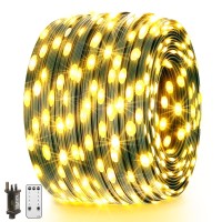 Orahon Christmas Lights 400Led 132Ft Outdoor Indoor Fairy Lights For Bedroom Twinkle String Lights Waterproof With Remote 8 Modes Memory Timer Plug In Green Wire For Xmas Tree Yard Party (Warm White)