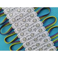 Rgb Led Light Module Smd 5050 Waterproof Led Advertising Pixel Module For Sign Letter Rgb Dc12V 0.72W 3 Led Ip66 Pvc Injection With Lens 75Mm*15Mm*5Mm 1000Pcs (Rgb), Rgb (Red, Green, Blue)