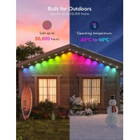 Govee Permanent Outdoor Lights, Smart Rgbic Outdoor Lights With 72 Scene Modes, 100Ft With 72 Led Eaves Lights Ip67 Waterproof For Party, Game Day, Daily Lighting, Work With Alexa, Google Assistant