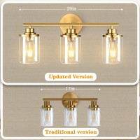 Porphyions Bathroom Light Fixtures Vanity Lights Gold Bathroom Lights Over Mirror Brushed Gold Vanity Light For Bathroom 20 Br