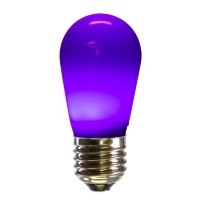 S14 Led Purple Ceramic Bulb E26 Base 5Pk