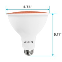 Luxrite Led Par38 Flood Red Light Bulb 8W 45W Equivalent Red Led Flood Light Bulb Damp Rated Ul Listed E26 Base Indoor O