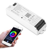 Xxk Wb5 Rf Wifi Bluetooth Led Strip Controller Rgb Cct Rgbw 5In1 Dimmable Compatible With Smart Life Appalexa Echogoogle Assis