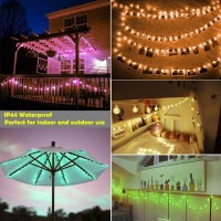 Smart Color Changing String Lights Usb Powered 295Ft 60Led 213 Mode Decorative Lights Globe Fairy Lights App Remote Music For