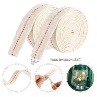 13 Feet 2 Rolls Cotton Oil Lamp Wick 1 Inch Replacement Oil Lanterns Wick For Oil Lamps And Oil Burners