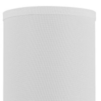 Liam 24 Inch Modern Wall Lamp, Hardback Fabric Shade, 2 Led, Metal, Silver