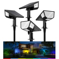 Hnes Muticolor Solar Spot Lights Outdoor [47 Leds | 4 Sides Illuminants | 300Ͽ