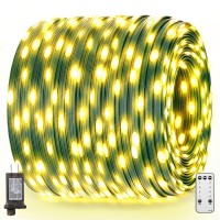 Orahon Christmas Lights 1000Leds 410Ft Outdoor Indoor Fairy Lights For Bedroom Twinkle String Lights Waterproof With Remote 8 Modes Memory Timer Plug In Green Wire For Xmas Tree Yard (Warm White)